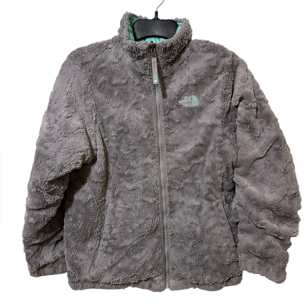 THE NORTH FACE aqua and gray reversible winter coat size Small - Picture 5 of 7